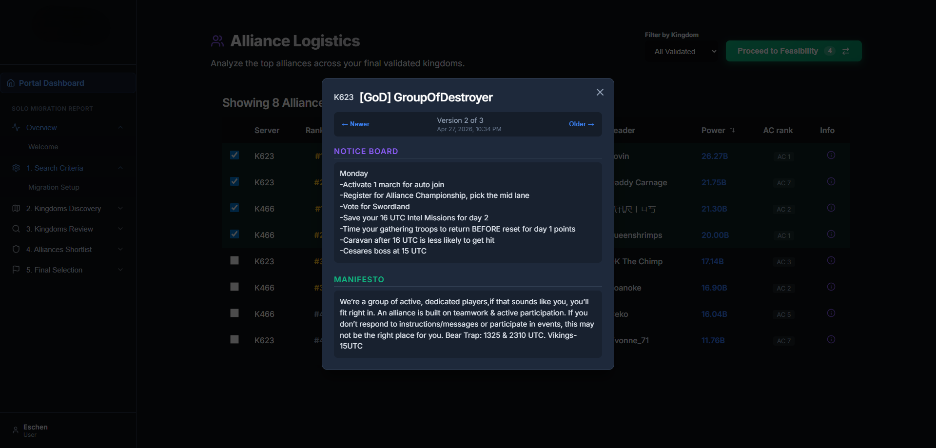 Solo Migration Report